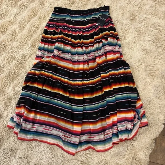 Lauren Ralph Lauren Striped Skirt - Picture 2 of 6